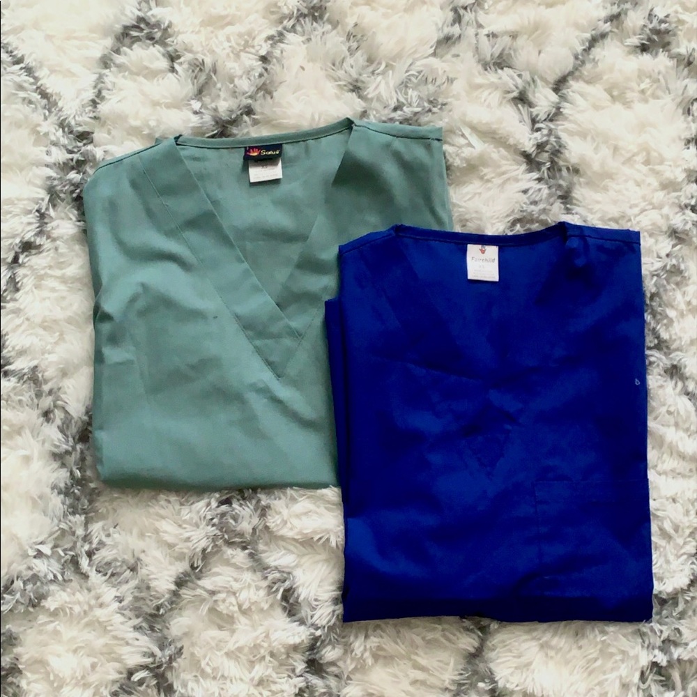 Two Scrub Shirts